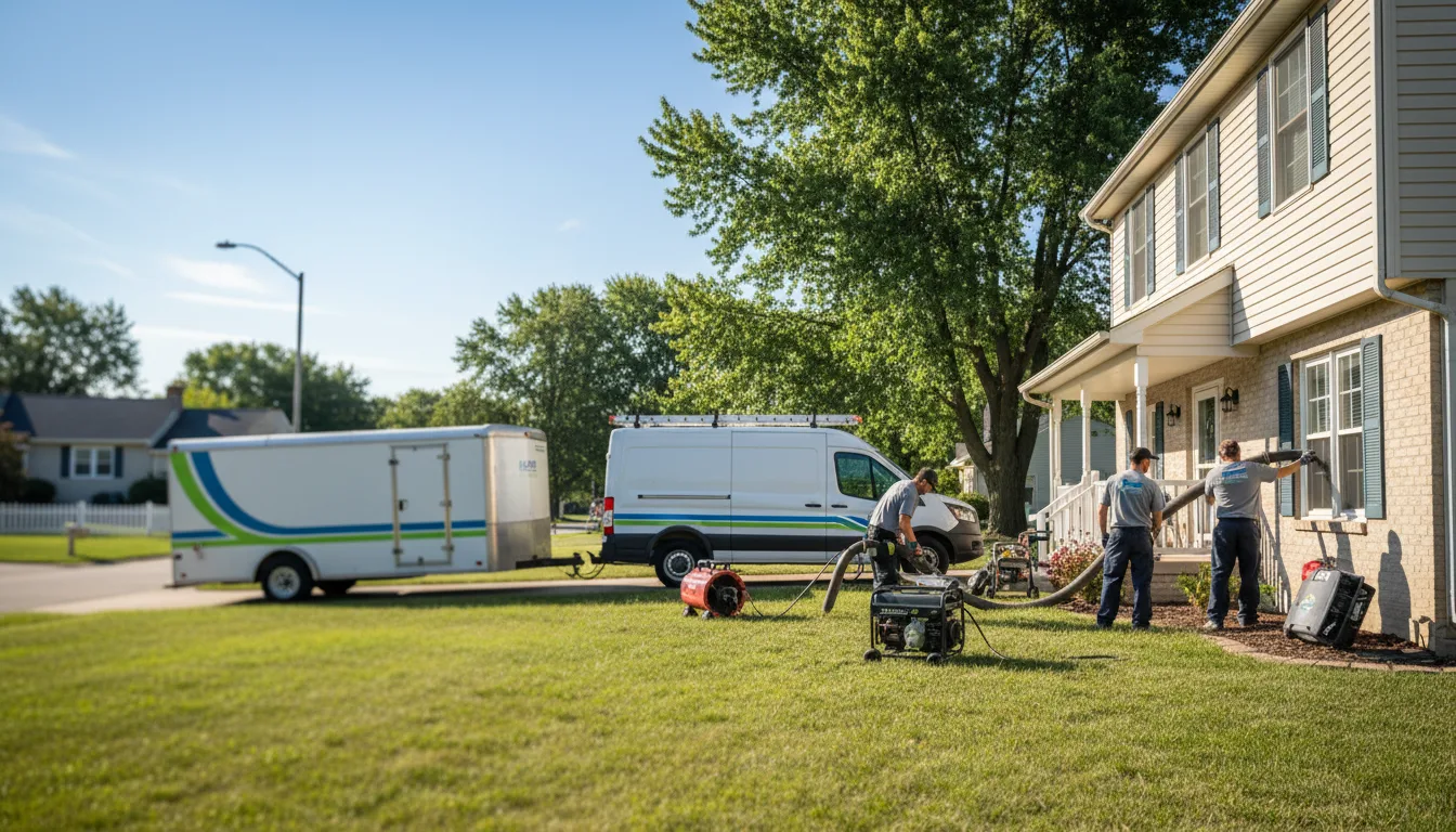 Flooded Basement Restoration And Cleanup With Repair in New Auburn, WI near me
